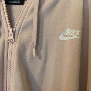 Pink Nike Zip-Up Hoodie